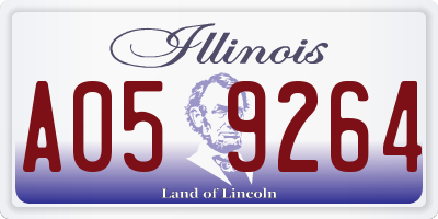 IL license plate A059264