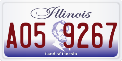 IL license plate A059267