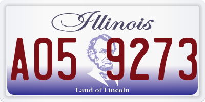 IL license plate A059273