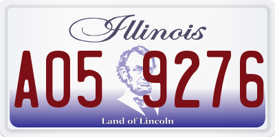 IL license plate A059276