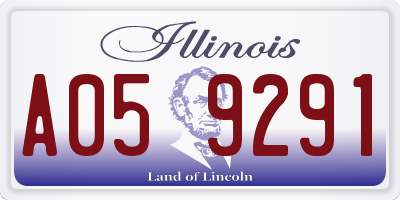 IL license plate A059291