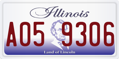 IL license plate A059306