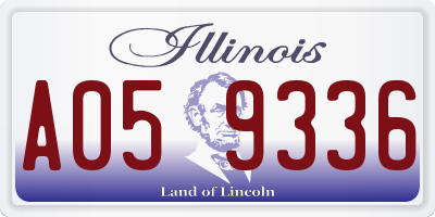 IL license plate A059336