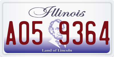 IL license plate A059364