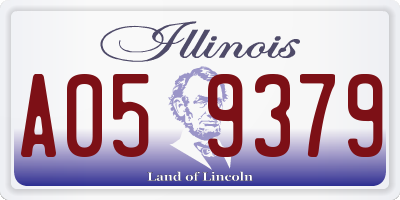 IL license plate A059379