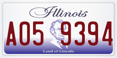 IL license plate A059394