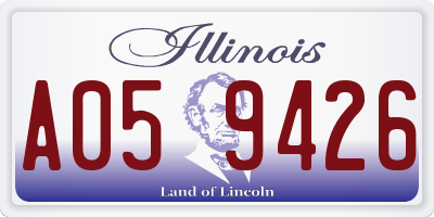 IL license plate A059426