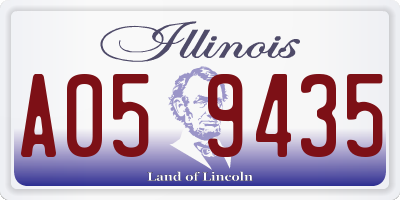 IL license plate A059435