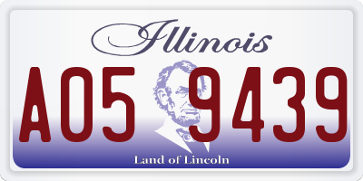 IL license plate A059439