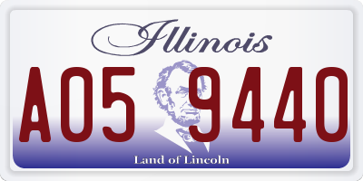 IL license plate A059440
