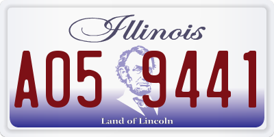 IL license plate A059441