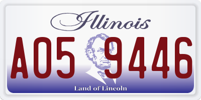 IL license plate A059446