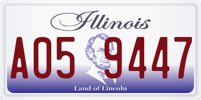IL license plate A059447