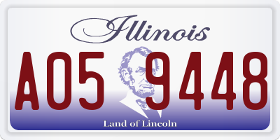 IL license plate A059448