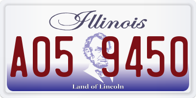 IL license plate A059450