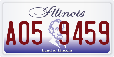 IL license plate A059459