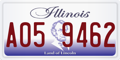 IL license plate A059462