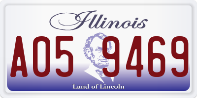 IL license plate A059469