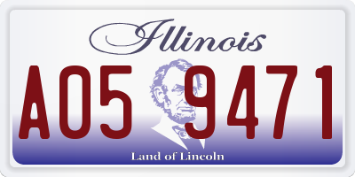IL license plate A059471