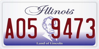 IL license plate A059473