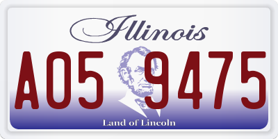 IL license plate A059475