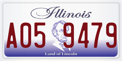 IL license plate A059479