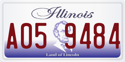 IL license plate A059484