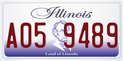IL license plate A059489