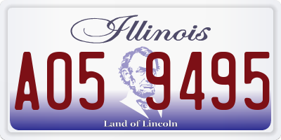 IL license plate A059495