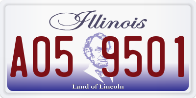 IL license plate A059501