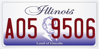 IL license plate A059506
