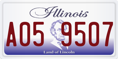IL license plate A059507