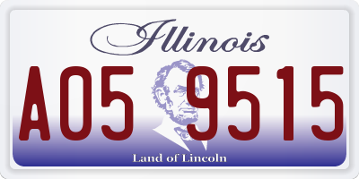 IL license plate A059515