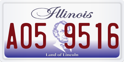 IL license plate A059516