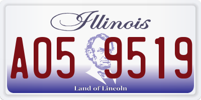 IL license plate A059519
