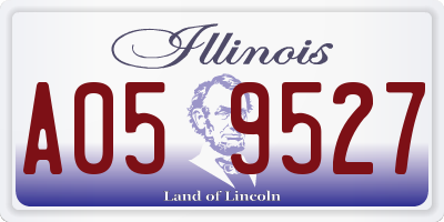 IL license plate A059527