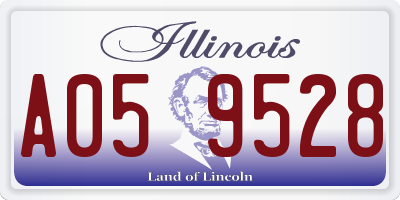 IL license plate A059528
