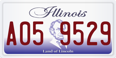 IL license plate A059529