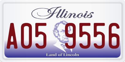 IL license plate A059556