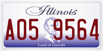 IL license plate A059564