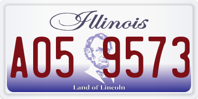 IL license plate A059573