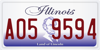 IL license plate A059594