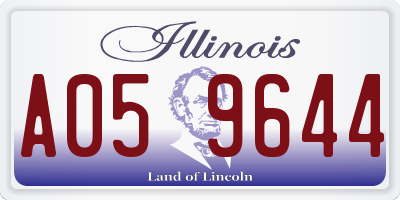 IL license plate A059644