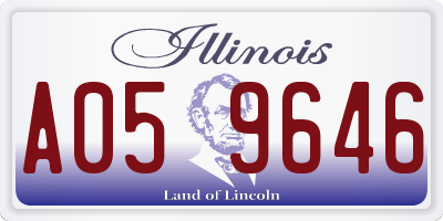 IL license plate A059646