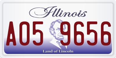 IL license plate A059656