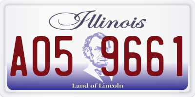 IL license plate A059661