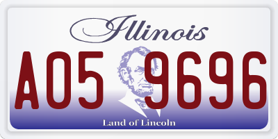 IL license plate A059696