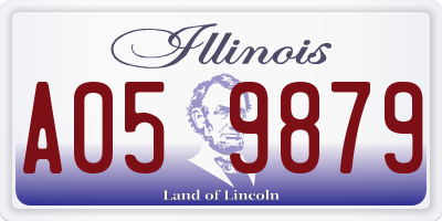 IL license plate A059879