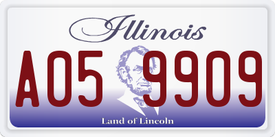 IL license plate A059909