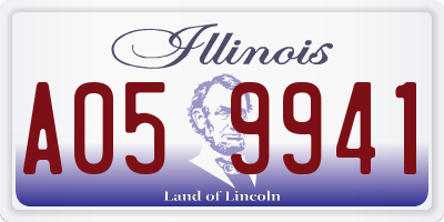 IL license plate A059941